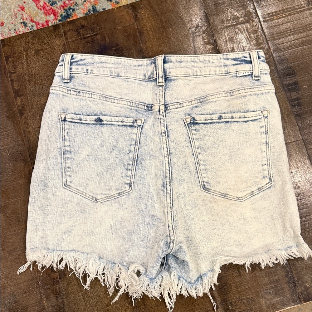 Risen Distressed Denim Women Shorts - Picture 2 of 8